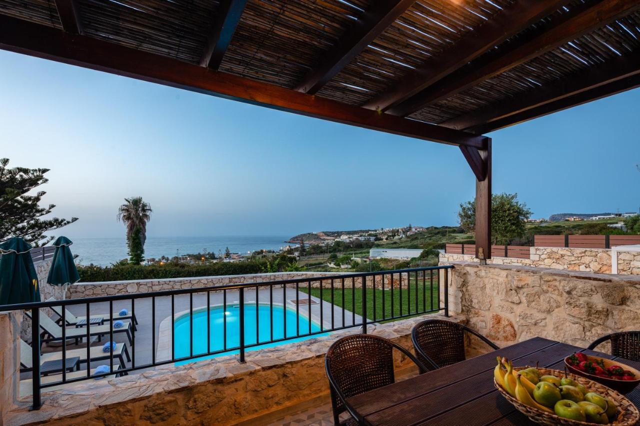 Stavromenos Villas - Private Pools & Seaview - 500M From Beach Eksteriør bilde