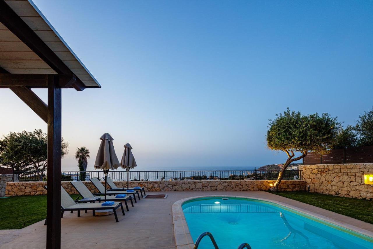 Stavromenos Villas - Private Pools & Seaview - 500M From Beach Eksteriør bilde