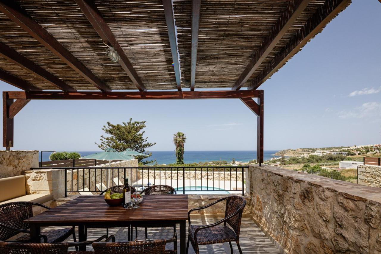 Stavromenos Villas - Private Pools & Seaview - 500M From Beach Eksteriør bilde