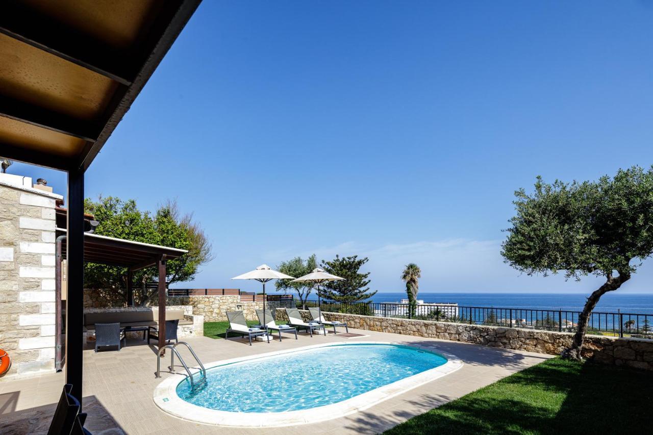 Stavromenos Villas - Private Pools & Seaview - 500M From Beach Eksteriør bilde